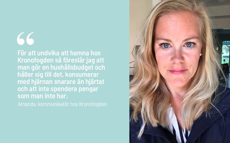 Citat Amanda Kronofogden
